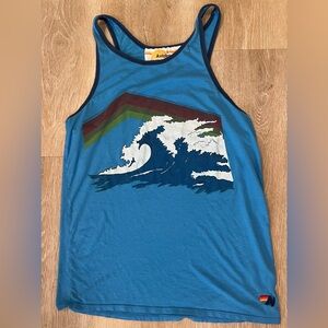 Aviator Nation Blue Wave Tank Top